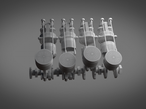 engine 3Dモデル