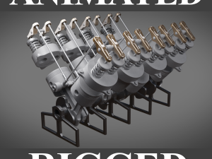 engine 3Dモデル