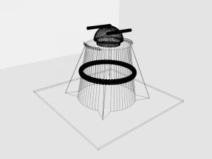 dual rocket launcher low poly 3D Model