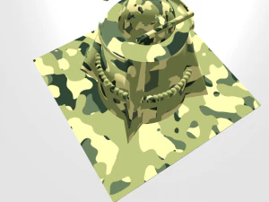 dual rocket launcher low poly 3D Model