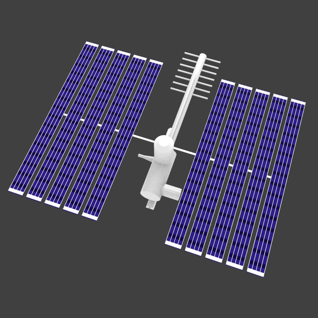 satellite strike 3D 모델 .c4d .max .obj .3ds .fbx .stl .blend 