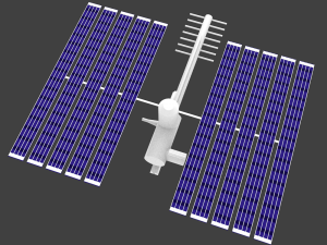 satellite strike 3D 모델