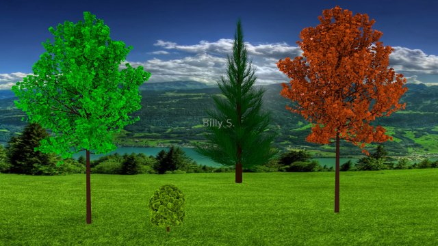 tree set 3D Модель .c4d .max .obj .3ds .fbx .stl .blend 