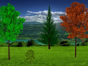 tree set 3D-Modell