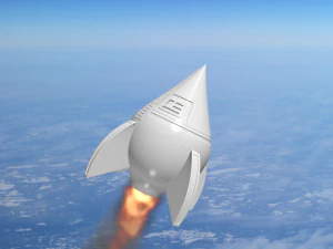 cohete barriga Modelo 3D