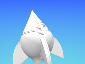 pot belly rocket 3D Модель