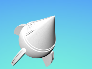 pot belly rocket 3D Модель