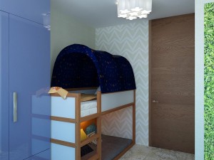bedroom bed table baby bed dresser 3D मॉडल