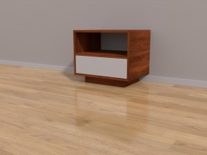bedroom bed table baby bed dresser 3D मॉडल