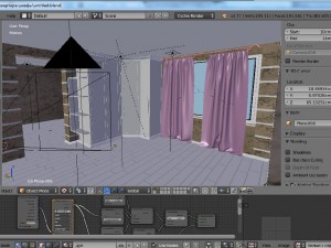 corner cabinet in solid wood 3D Model