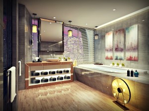 bathroom design render scene full no 4 Modello 3D