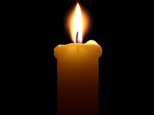 three melted candles 3D 模型