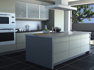 kitchen modern 3D 모델