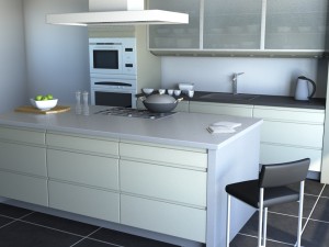 kitchen modern 3D Модель