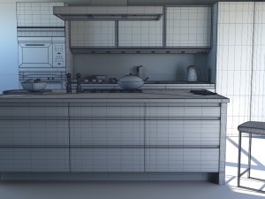 kitchen modern 3D Модель