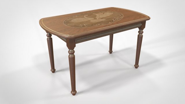 dining table 3Dモデル .c4d .max .obj .3ds .fbx .stl .blend 