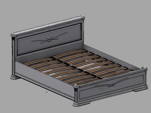 double bed 3D Model