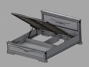 double bed 3D Model