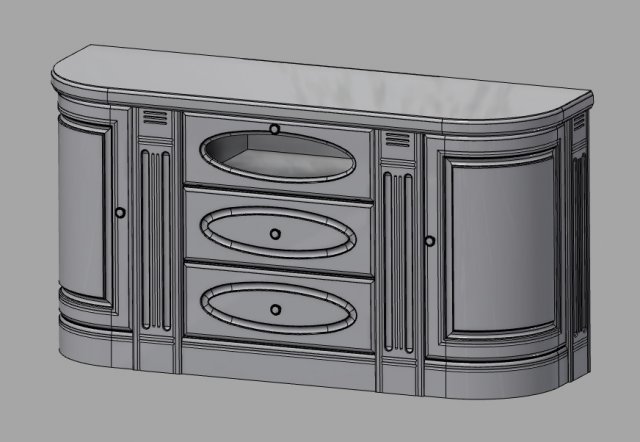 tv stand 3D Model .c4d .max .obj .3ds .fbx .stl .blend 
