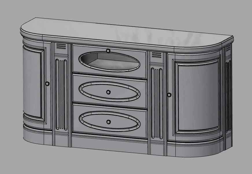 tv stand 3D Model .c4d .max .obj .3ds .fbx .stl .blend 