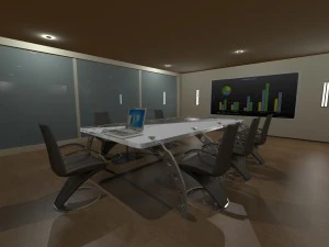 sala de conferencias Modelo 3D