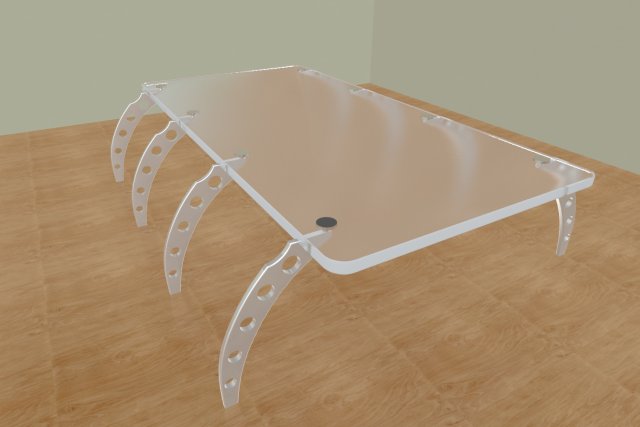 glass table 3D Модель .c4d .max .obj .3ds .fbx .stl .blend 