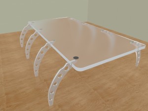 glass table 3D Модель