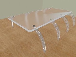 glass table 3D Модель
