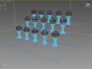 pokeballs set Modelo 3D