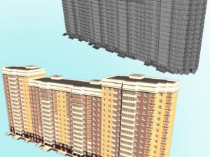 16th floor building 3D 模型
