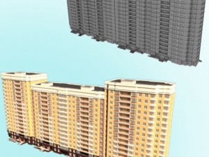 16th floor building 3D 模型