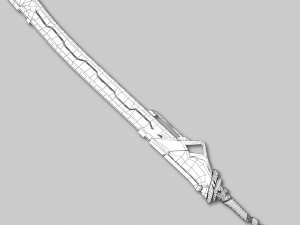 sci-fi frozen sword 3D 모델