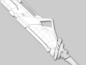 sci-fi frozen sword 3D 모델