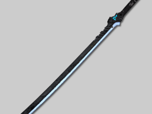 dark long blade Modello 3D