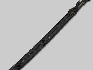 dark long blade 3D Model