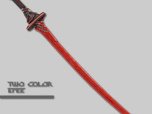 two colors epee 3D Model