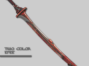 two colors epee 3D Model