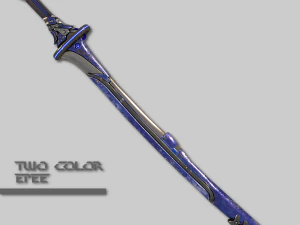 two colors epee 3D Model