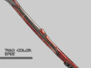 two colors epee 3D Model