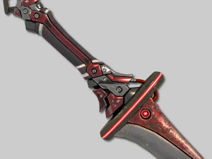 two colors epee 3D Model
