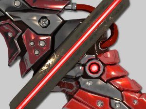 two colors epee 3D Model