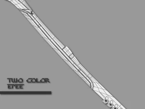 two colors epee 3D Model