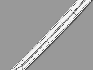 two colors epee 3D Model
