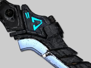 sci-fi swords pack Modello 3D