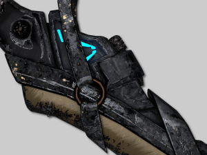 sci-fi swords pack Modello 3D