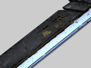 sci-fi swords pack Modello 3D