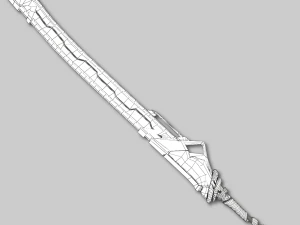 sci-fi swords pack 3D Model