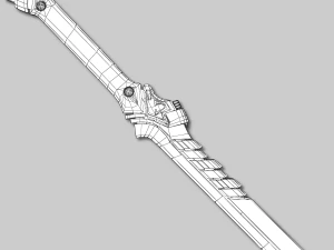 sci-fi swords pack 3D Model