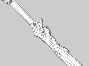 sci-fi swords pack Modello 3D