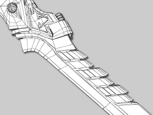 sci-fi swords pack Modello 3D